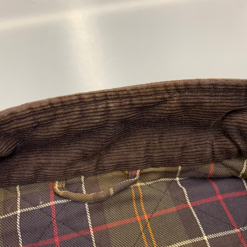 【現状渡し品】【メンズ】 BARBOUR バーブァー MWX0611OL71 15AW CHELSEA WAXED QUILTED JACKET チェルシー ワックスド キルティング ジャケット アウター 144-260915-cs-08-izu サイズ：XL カラー：カーキ 万代Net店