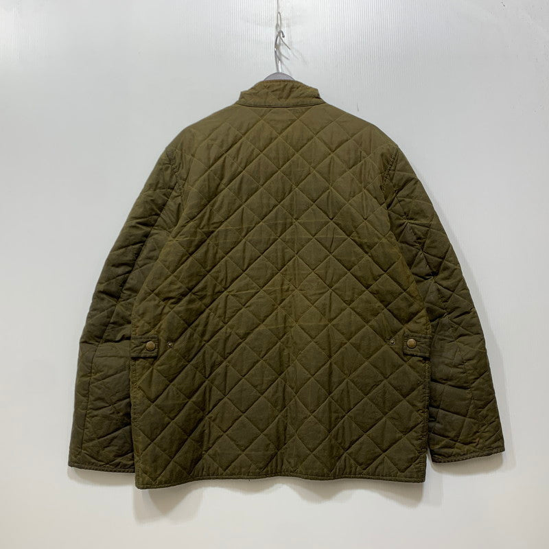 【現状渡し品】【メンズ】 BARBOUR バーブァー MWX0611OL71 15AW CHELSEA WAXED QUILTED JACKET チェルシー ワックスド キルティング ジャケット アウター 144-260915-cs-08-izu サイズ：XL カラー：カーキ 万代Net店