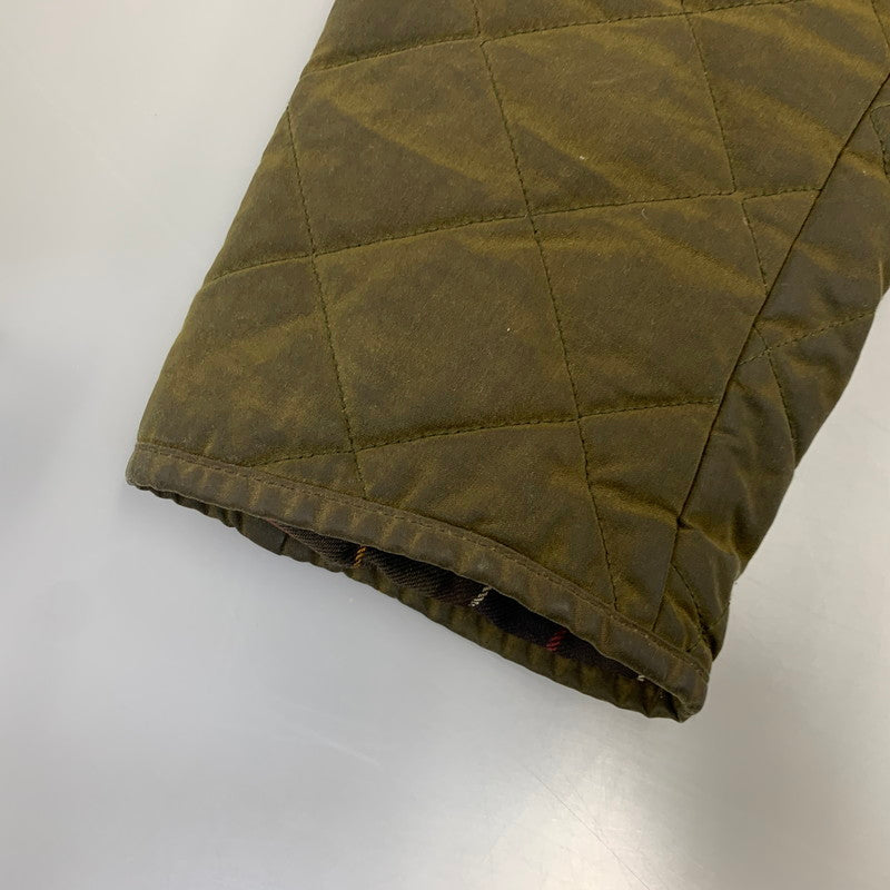 【現状渡し品】【メンズ】 BARBOUR バーブァー MWX0611OL71 15AW CHELSEA WAXED QUILTED JACKET チェルシー ワックスド キルティング ジャケット アウター 144-260915-cs-08-izu サイズ：XL カラー：カーキ 万代Net店