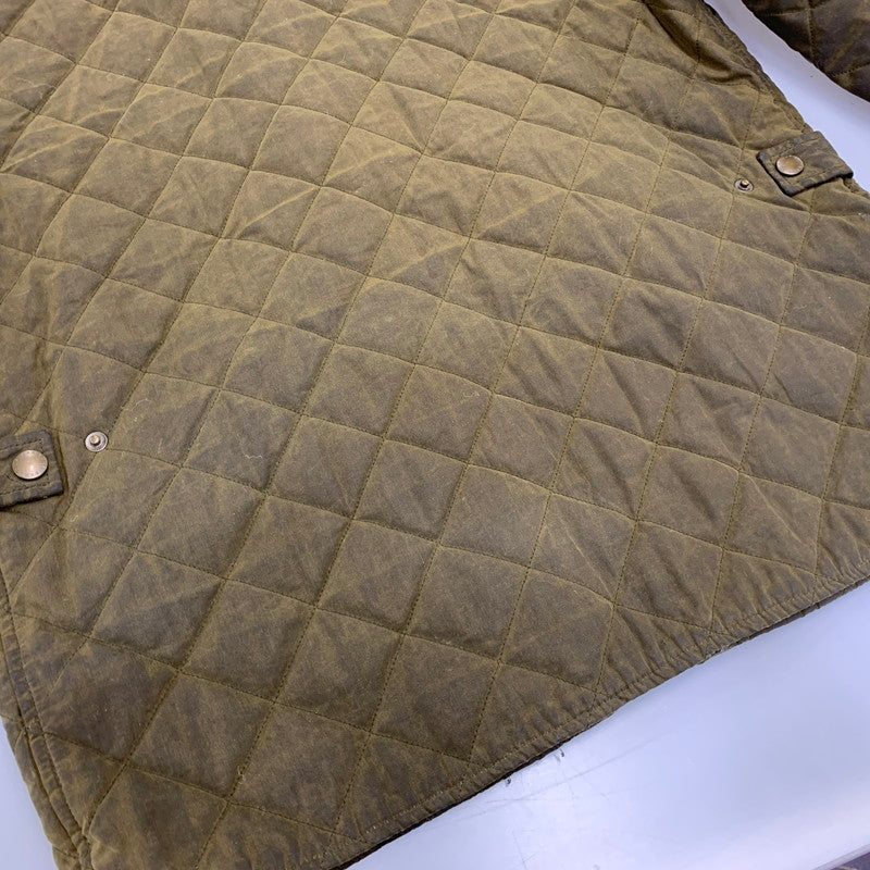 【現状渡し品】【メンズ】 BARBOUR バーブァー MWX0611OL71 15AW CHELSEA WAXED QUILTED JACKET チェルシー ワックスド キルティング ジャケット アウター 144-260915-cs-08-izu サイズ：XL カラー：カーキ 万代Net店