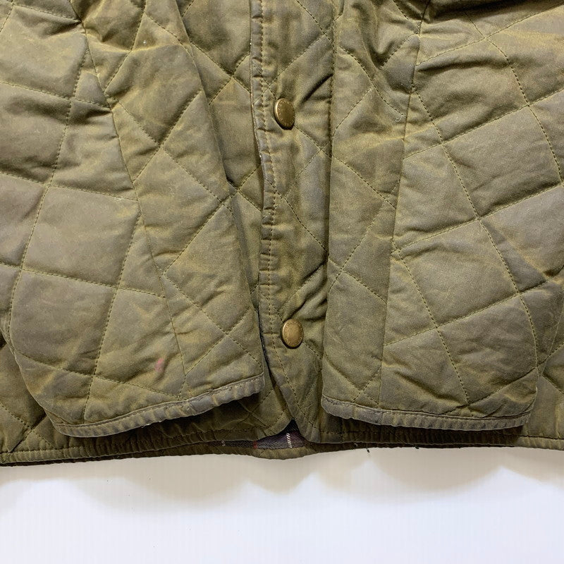 【現状渡し品】【メンズ】 BARBOUR バーブァー MWX0611OL71 15AW CHELSEA WAXED QUILTED JACKET チェルシー ワックスド キルティング ジャケット アウター 144-260915-cs-08-izu サイズ：XL カラー：カーキ 万代Net店