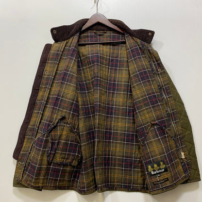 【現状渡し品】【メンズ】 BARBOUR バーブァー MWX0611OL71 15AW CHELSEA WAXED QUILTED JACKET チェルシー ワックスド キルティング ジャケット アウター 144-260915-cs-08-izu サイズ：XL カラー：カーキ 万代Net店