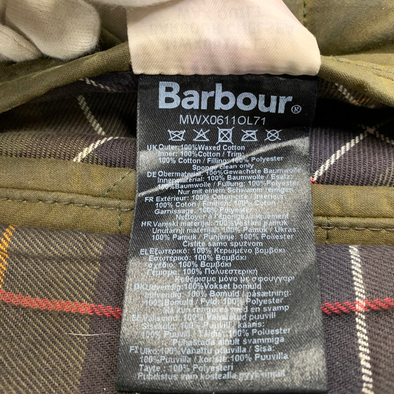 【現状渡し品】【メンズ】 BARBOUR バーブァー MWX0611OL71 15AW CHELSEA WAXED QUILTED JACKET チェルシー ワックスド キルティング ジャケット アウター 144-260915-cs-08-izu サイズ：XL カラー：カーキ 万代Net店