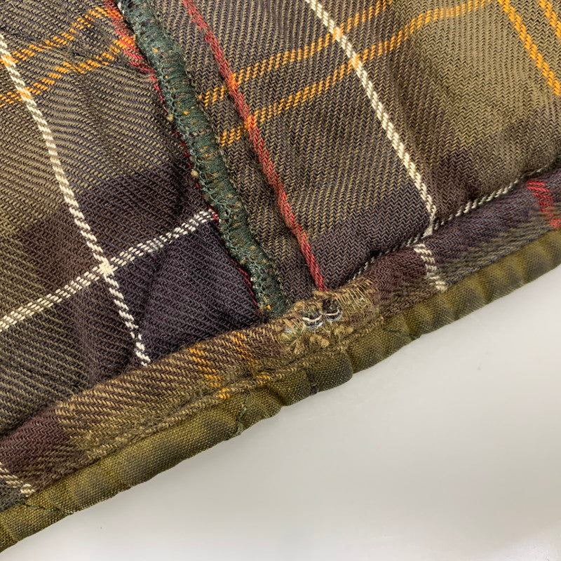 【現状渡し品】【メンズ】 BARBOUR バーブァー MWX0611OL71 15AW CHELSEA WAXED QUILTED JACKET チェルシー ワックスド キルティング ジャケット アウター 144-260915-cs-08-izu サイズ：XL カラー：カーキ 万代Net店