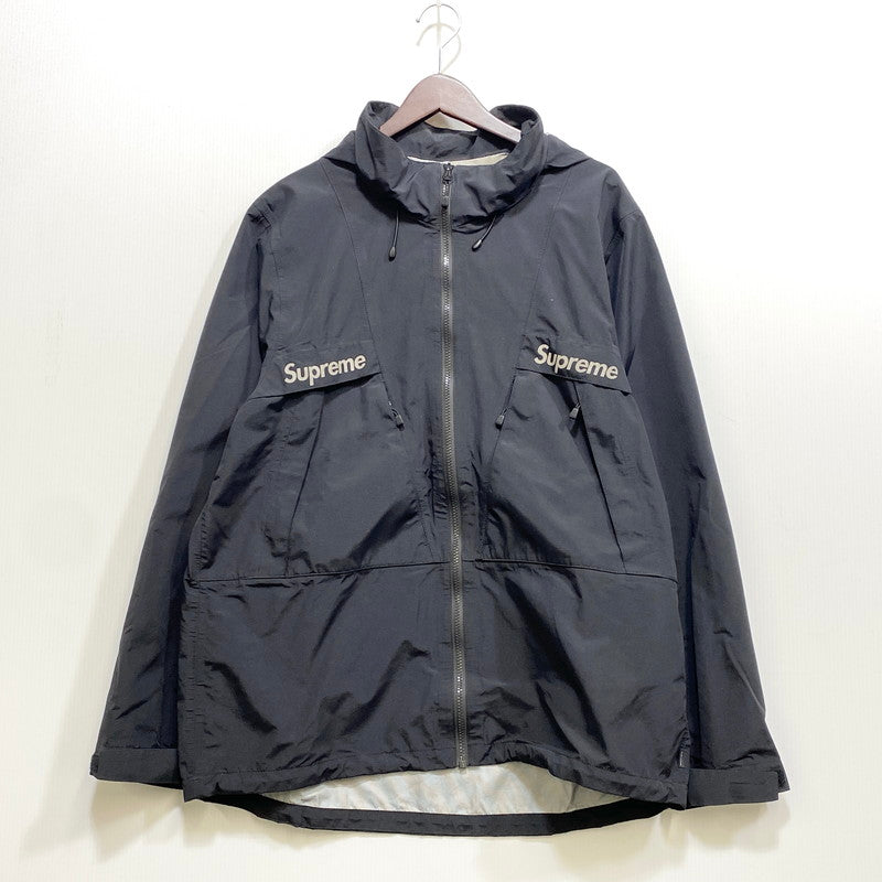 【中古品】【メンズ】 SUPREME シュプリーム 17FW TAPED SEAM JACKET テープド シーム ジャケット アウター 149-260915-ya-04-izu サイズ：L カラー：ブラック 万代Net店