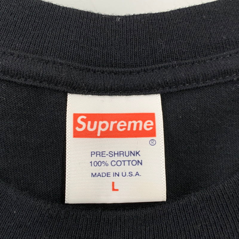 【中古品】【メンズ】 Supreme シュプリーム ARABIC LOGO L/S TEE アラビックロゴ 長袖 Tシャツ 149-260920-as-01-izu サイズ：L カラー：ブラック 万代Net店