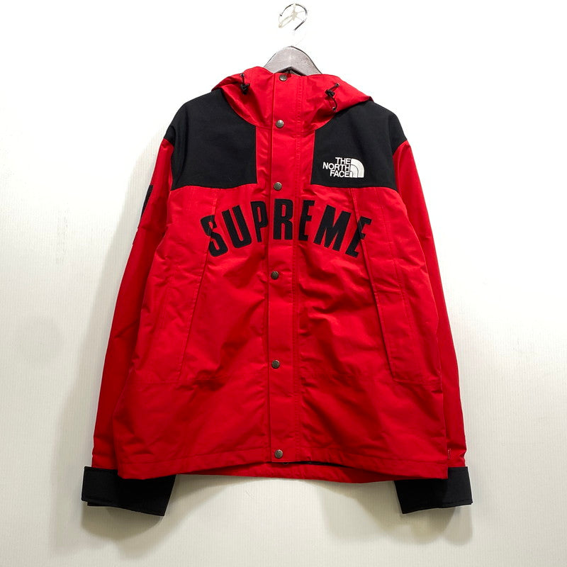 【中古品】【メンズ】 SUPREME シュプリーム× THE NORTH FACE ザ・ノースフェイス NF0A3VMM 19SS ARC LOGO MOUNTAIN PARKA アークロゴ マウンテンパーカー アウター 149-260915-ya-03-izu サイズ：L カラー：レッド 万代Net店