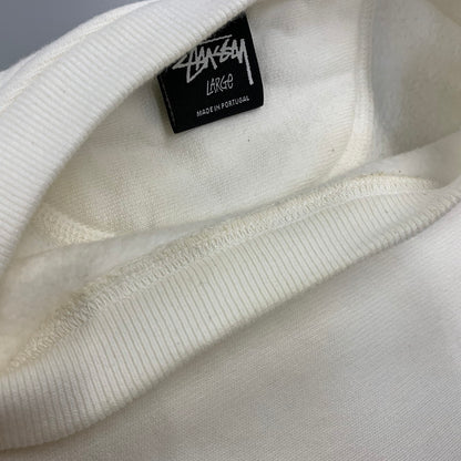 【中古品】【メンズ】 STUSSY ステューシー 1915001 BASIC STUSSY PIGMENT CREW SWEATSHIRT ベーシック ステューシー ピグメント クルー スウェットシャツ トップス 長袖 142-260915-cs-09-izu サイズ：L カラー：ホワイト 万代Net店