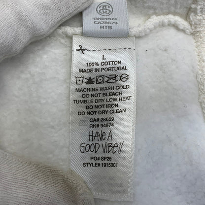 【中古品】【メンズ】 STUSSY ステューシー 1915001 BASIC STUSSY PIGMENT CREW SWEATSHIRT ベーシック ステューシー ピグメント クルー スウェットシャツ トップス 長袖 142-260915-cs-09-izu サイズ：L カラー：ホワイト 万代Net店