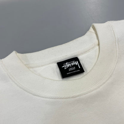 【中古品】【メンズ】 STUSSY ステューシー 1915001 BASIC STUSSY PIGMENT CREW SWEATSHIRT ベーシック ステューシー ピグメント クルー スウェットシャツ トップス 長袖 142-260915-cs-09-izu サイズ：L カラー：ホワイト 万代Net店