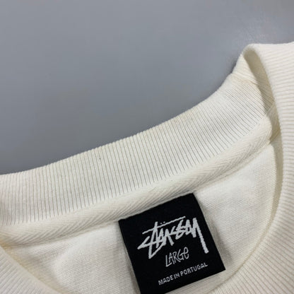 【中古品】【メンズ】 STUSSY ステューシー 1915001 BASIC STUSSY PIGMENT CREW SWEATSHIRT ベーシック ステューシー ピグメント クルー スウェットシャツ トップス 長袖 142-260915-cs-09-izu サイズ：L カラー：ホワイト 万代Net店