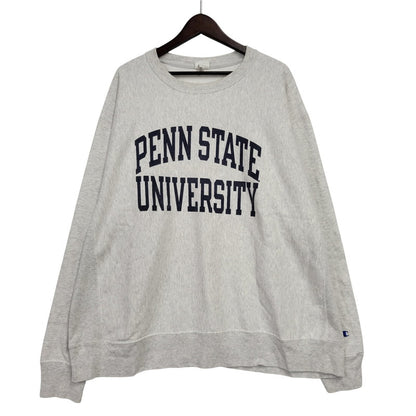【中古品】【メンズ】 Champion チャンピオン PENN STATE UNIVERSITY REVERSE WEAVE SWEATSHIRT リバースウィーブ スウェット トレーナー 青単色タグ復刻 148-260923-as-03-izu サイズ：2XL カラー：グレー系 万代Net店