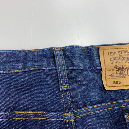 【中古品】【メンズ】 LEVI'S リーバイス 20505-0217 刻印698 オレンジタブ USA製 505 DENIM PANTS デニムパンツ ボトムス 157-261009-sm-03-izu サイズ：42×30 カラー：ブルー 万代Net店