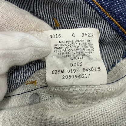 【中古品】【メンズ】 LEVI'S リーバイス 20505-0217 刻印698 オレンジタブ USA製 505 DENIM PANTS デニムパンツ ボトムス 157-261009-sm-03-izu サイズ：42×30 カラー：ブルー 万代Net店