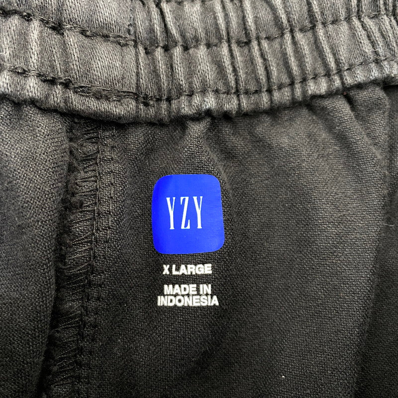 【中古品】【メンズ】 YEEZY GAP イージー ギャップ × ENGINEERED BY BALENCIAGA エンジニアド バイ バレンシアガ SATEEN PANT サテン パンツ 153-260917-as-07-izu サイズ：XL カラー：ブラック 万代Net店