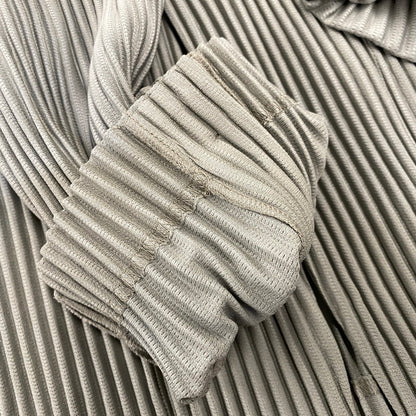 【中古品】【メンズ】 HOMME PLISSE ISSEY MIYAKE オム プリッセ イッセイミヤケ HP53JD155 TAILORED PLEATS 2 テーラード プリーツ ジャケット アウター 140-260917-kh-14-izu サイズ：4 カラー：オリーブ 万代Net店