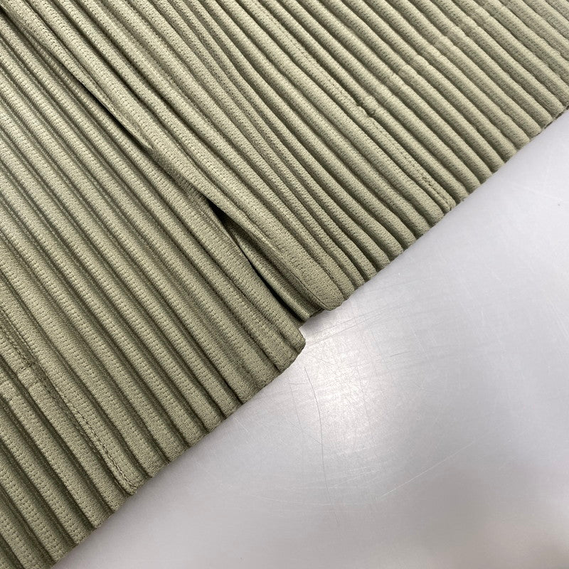【中古品】【メンズ】 HOMME PLISSE ISSEY MIYAKE オム プリッセ イッセイミヤケ HP53JD155 TAILORED PLEATS 2 テーラード プリーツ ジャケット アウター 140-260917-kh-14-izu サイズ：4 カラー：オリーブ 万代Net店