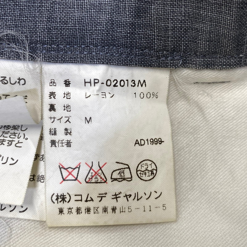 【中古品】【メンズ】 COMME des GARCONS HOMME コムデギャルソンオム RAYON PANTS HP-02013M AD1999 レーヨン パンツ 151-260917-as-08-izu サイズ：M カラー：グレー 万代Net店