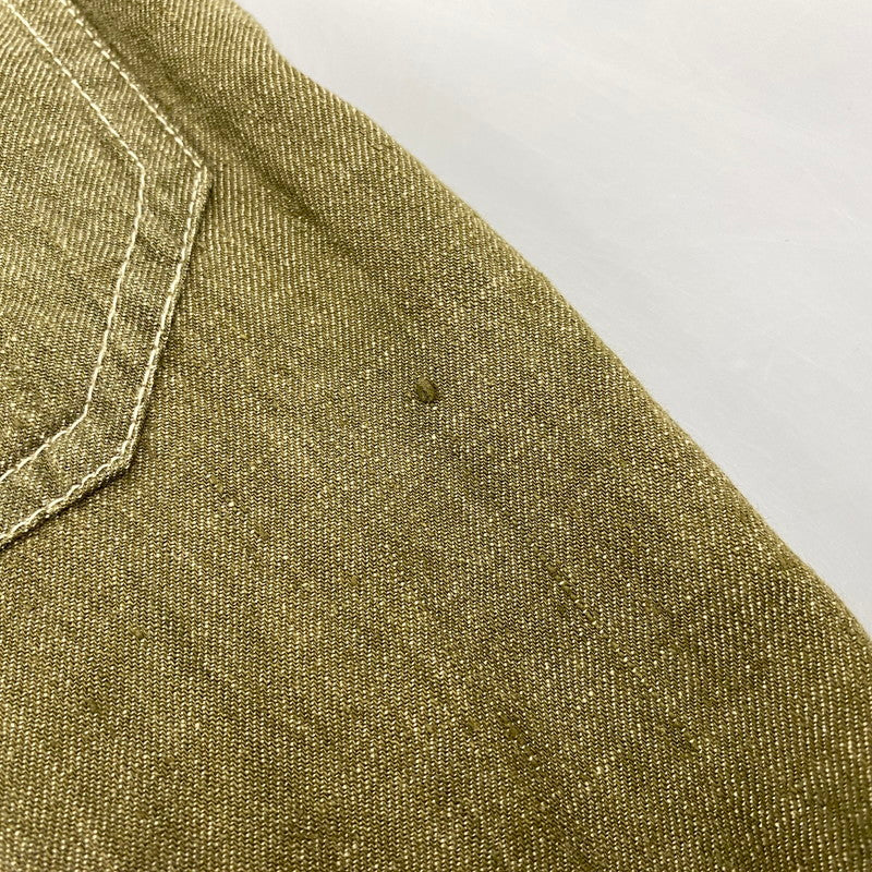 【中古品】【メンズ】 COMME des GARCONS HOMME コムデギャルソンオム LINEN COTTON PANTS HP-02030S AD1999 リネン コットン パンツ 151-260917-as-11-izu サイズ：S カラー：オリーブ 万代Net店