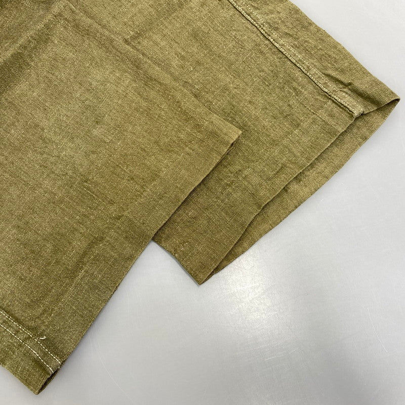 【中古品】【メンズ】 COMME des GARCONS HOMME コムデギャルソンオム LINEN COTTON PANTS HP-02030S AD1999 リネン コットン パンツ 151-260917-as-11-izu サイズ：S カラー：オリーブ 万代Net店