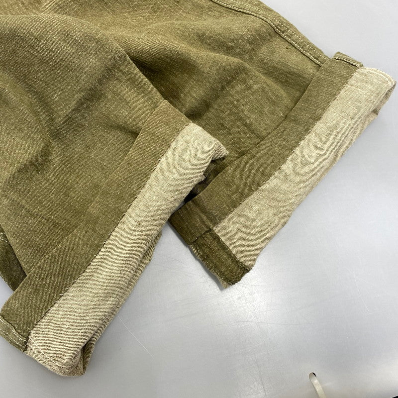 【中古品】【メンズ】 COMME des GARCONS HOMME コムデギャルソンオム LINEN COTTON PANTS HP-02030S AD1999 リネン コットン パンツ 151-260917-as-11-izu サイズ：S カラー：オリーブ 万代Net店