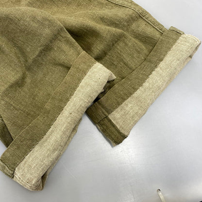 【中古品】【メンズ】 COMME des GARCONS HOMME コムデギャルソンオム LINEN COTTON PANTS HP-02030S AD1999 リネン コットン パンツ 151-260917-as-11-izu サイズ：S カラー：オリーブ 万代Net店