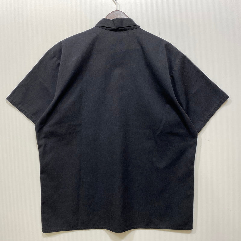 【中古品】【メンズ】 BEN DAVIS ベンデイビス USA製 90S HALF ZIP WORK SS SHIRT ハーフ ジップ ワーク ショートスリーブ シャツ　トップス 半袖 146-260922-yn-11-izu サイズ：L カラー：ブラック 万代Net店