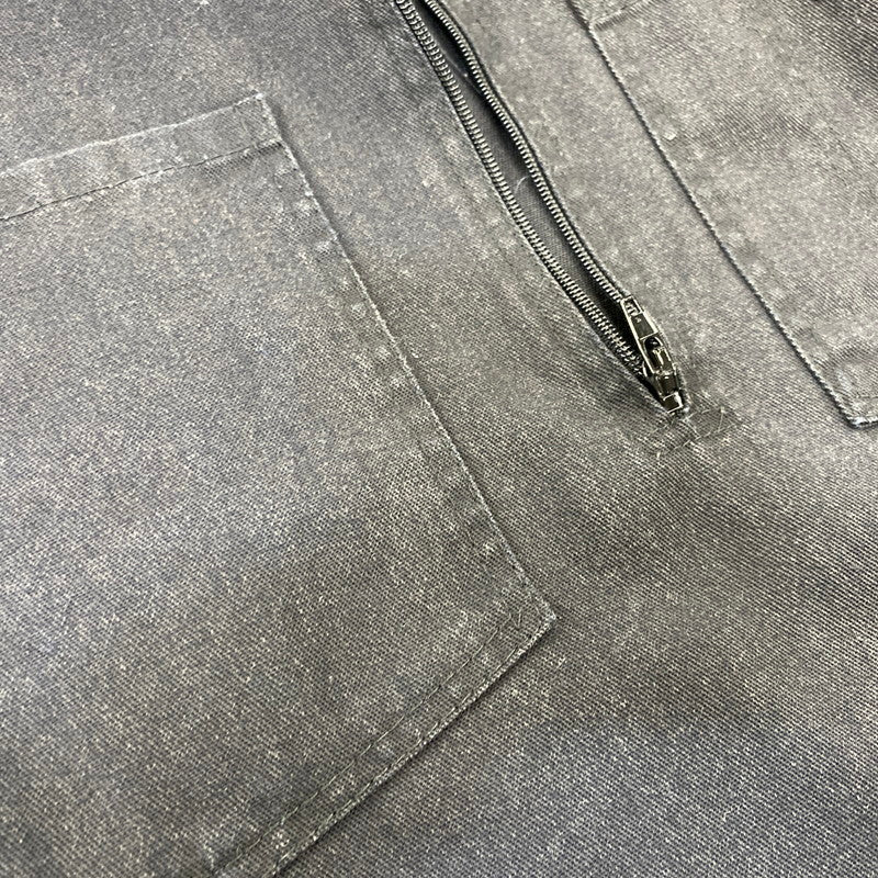 【中古品】【メンズ】 BEN DAVIS ベンデイビス USA製 90S HALF ZIP WORK SS SHIRT ハーフ ジップ ワーク ショートスリーブ シャツ　トップス 半袖 146-260922-yn-11-izu サイズ：L カラー：ブラック 万代Net店