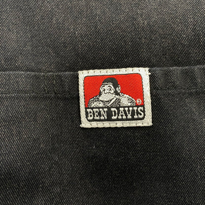 【中古品】【メンズ】 BEN DAVIS ベンデイビス USA製 90S HALF ZIP WORK SS SHIRT ハーフ ジップ ワーク ショートスリーブ シャツ　トップス 半袖 146-260922-yn-11-izu サイズ：L カラー：ブラック 万代Net店