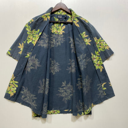 【中古品】【メンズ】 POLO BY RALPH LAUREN ポロバイラルフローレン CLAYTON OPEN COLLAR SS SHIRT オープン カラー ショートスリーブ シャツ トップス 146-260917-kh-17-izu サイズ：M カラー：ネイビー系 万代Net店