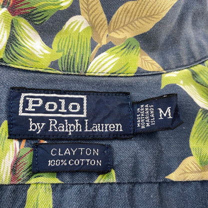 【中古品】【メンズ】 POLO BY RALPH LAUREN ポロバイラルフローレン CLAYTON OPEN COLLAR SS SHIRT オープン カラー ショートスリーブ シャツ トップス 146-260917-kh-17-izu サイズ：M カラー：ネイビー系 万代Net店