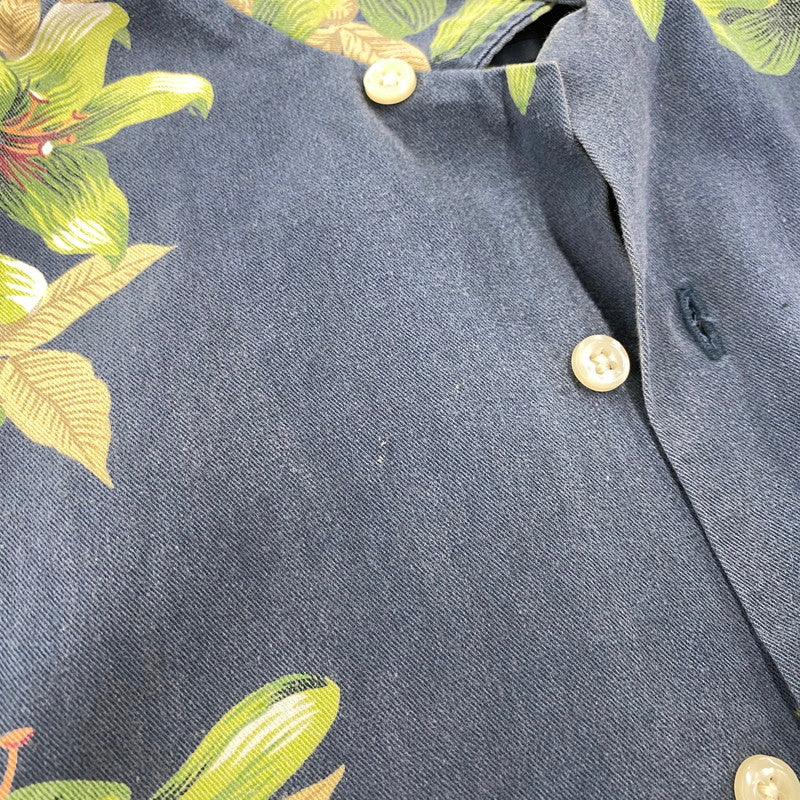 【中古品】【メンズ】 POLO BY RALPH LAUREN ポロバイラルフローレン CLAYTON OPEN COLLAR SS SHIRT オープン カラー ショートスリーブ シャツ トップス 146-260917-kh-17-izu サイズ：M カラー：ネイビー系 万代Net店