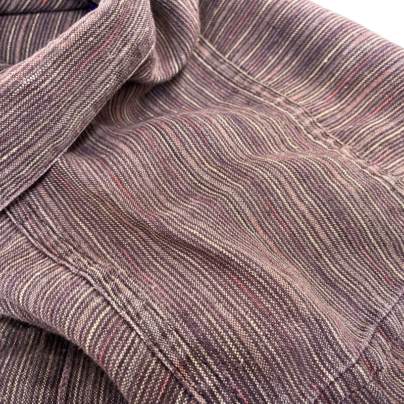 【中古品】【メンズ】 PATAGONIA パタゴニア 5314S6 06SS HEMP STRIPE SS SHIRT ヘンプ ストライプ ショートスリーブ シャツ トップス 半袖 144-260922-yn-12-izu サイズ：L カラー：ブラウン 万代Net店