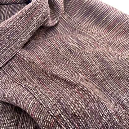 【中古品】【メンズ】 PATAGONIA パタゴニア 5314S6 06SS HEMP STRIPE SS SHIRT ヘンプ ストライプ ショートスリーブ シャツ トップス 半袖 144-260922-yn-12-izu サイズ：L カラー：ブラウン 万代Net店