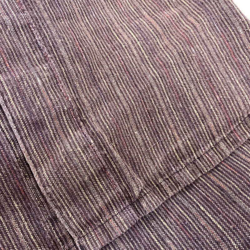 【中古品】【メンズ】 PATAGONIA パタゴニア 5314S6 06SS HEMP STRIPE SS SHIRT ヘンプ ストライプ ショートスリーブ シャツ トップス 半袖 144-260922-yn-12-izu サイズ：L カラー：ブラウン 万代Net店