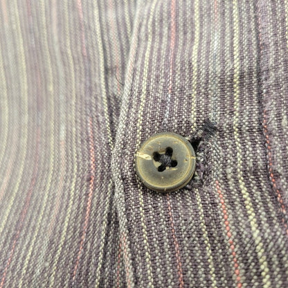 【中古品】【メンズ】 PATAGONIA パタゴニア 5314S6 06SS HEMP STRIPE SS SHIRT ヘンプ ストライプ ショートスリーブ シャツ トップス 半袖 144-260922-yn-12-izu サイズ：L カラー：ブラウン 万代Net店