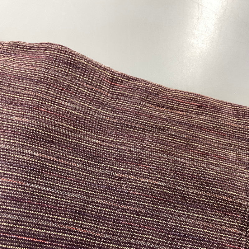 【中古品】【メンズ】 PATAGONIA パタゴニア 5314S6 06SS HEMP STRIPE SS SHIRT ヘンプ ストライプ ショートスリーブ シャツ トップス 半袖 144-260922-yn-12-izu サイズ：L カラー：ブラウン 万代Net店