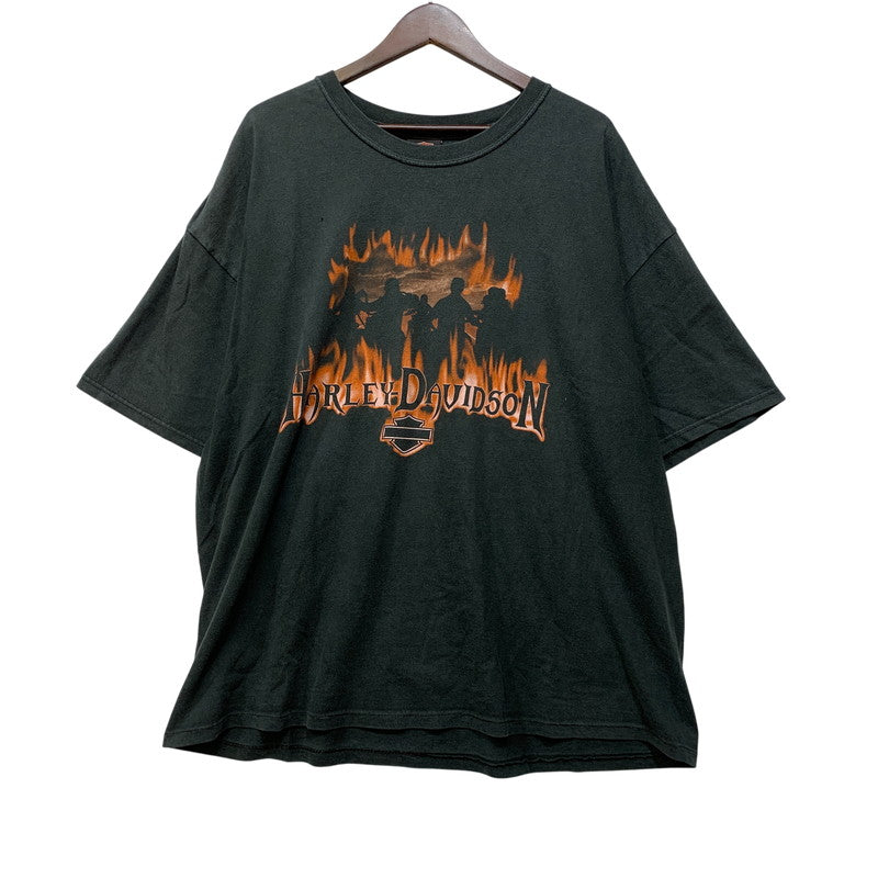 【中古品】【メンズ】 HARLEY-DAVIDSON ハーレーダビッドソン USA製 00S SS TEE ショートスリープ Tシャツ トップス 半袖 146-260922-ya-04-izu サイズ：2XL カラー：ブラック 万代Net店