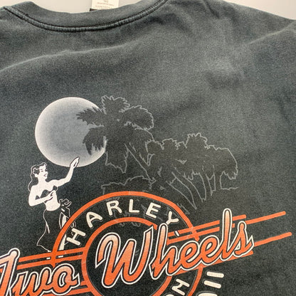 【中古品】【メンズ】 HARLEY-DAVIDSON ハーレーダビッドソン USA製 00S SS TEE ショートスリープ Tシャツ トップス 半袖 146-260922-ya-04-izu サイズ：2XL カラー：ブラック 万代Net店