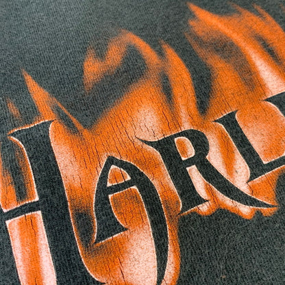 【中古品】【メンズ】 HARLEY-DAVIDSON ハーレーダビッドソン USA製 00S SS TEE ショートスリープ Tシャツ トップス 半袖 146-260922-ya-04-izu サイズ：2XL カラー：ブラック 万代Net店