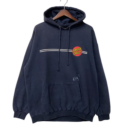 【中古品】【メンズ】 OLD SANTA CRUZ オールド サンタクルーズ NHSタグ USA製 HOODED SWEATSHIRT フーデッド スウェットシャツ パーカー トップス 146-260922-kh-02-izu サイズ：M カラー：ネイビー 万代Net店