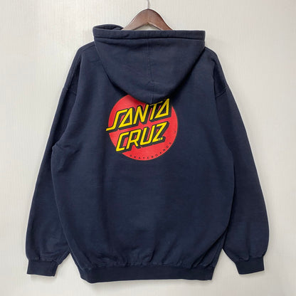 【中古品】【メンズ】 OLD SANTA CRUZ オールド サンタクルーズ NHSタグ USA製 HOODED SWEATSHIRT フーデッド スウェットシャツ パーカー トップス 146-260922-kh-02-izu サイズ：M カラー：ネイビー 万代Net店