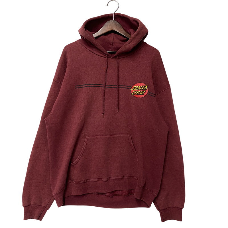 【中古品】【メンズ】 OLD SANTA CRUZ オールド サンタクルーズ NHSタグ USA製 HOODED SWEATSHIRT フーデッド スウェットシャツ パーカー トップス 142-260922-kh-03-izu サイズ：L カラー：ボルドー 万代Net店