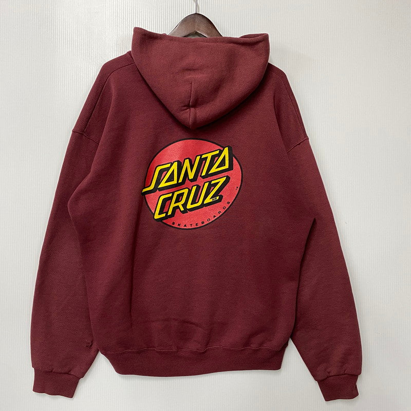 【中古品】【メンズ】 OLD SANTA CRUZ オールド サンタクルーズ NHSタグ USA製 HOODED SWEATSHIRT フーデッド スウェットシャツ パーカー トップス 142-260922-kh-03-izu サイズ：L カラー：ボルドー 万代Net店