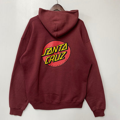 【中古品】【メンズ】 OLD SANTA CRUZ オールド サンタクルーズ NHSタグ USA製 HOODED SWEATSHIRT フーデッド スウェットシャツ パーカー トップス 142-260922-kh-03-izu サイズ：L カラー：ボルドー 万代Net店