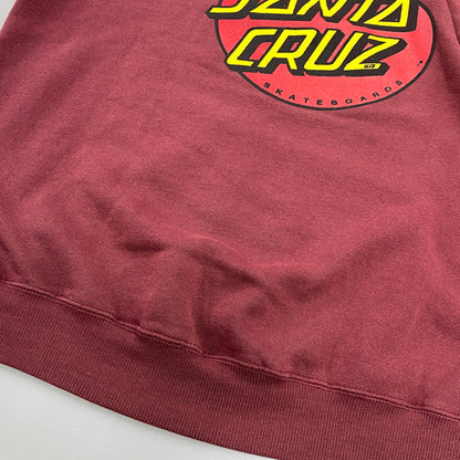 【中古品】【メンズ】 OLD SANTA CRUZ オールド サンタクルーズ NHSタグ USA製 HOODED SWEATSHIRT フーデッド スウェットシャツ パーカー トップス 142-260922-kh-03-izu サイズ：L カラー：ボルドー 万代Net店