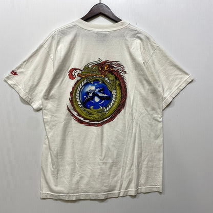【中古品】【メンズ】 RUSTY ラスティ メキシコ製 90-00S DRAGON SS TEE ドラゴン ショートスリーブ Tシャツ トップス 半袖 146-260923-cs-10-izu サイズ：M カラー：ホワイト 万代Net店