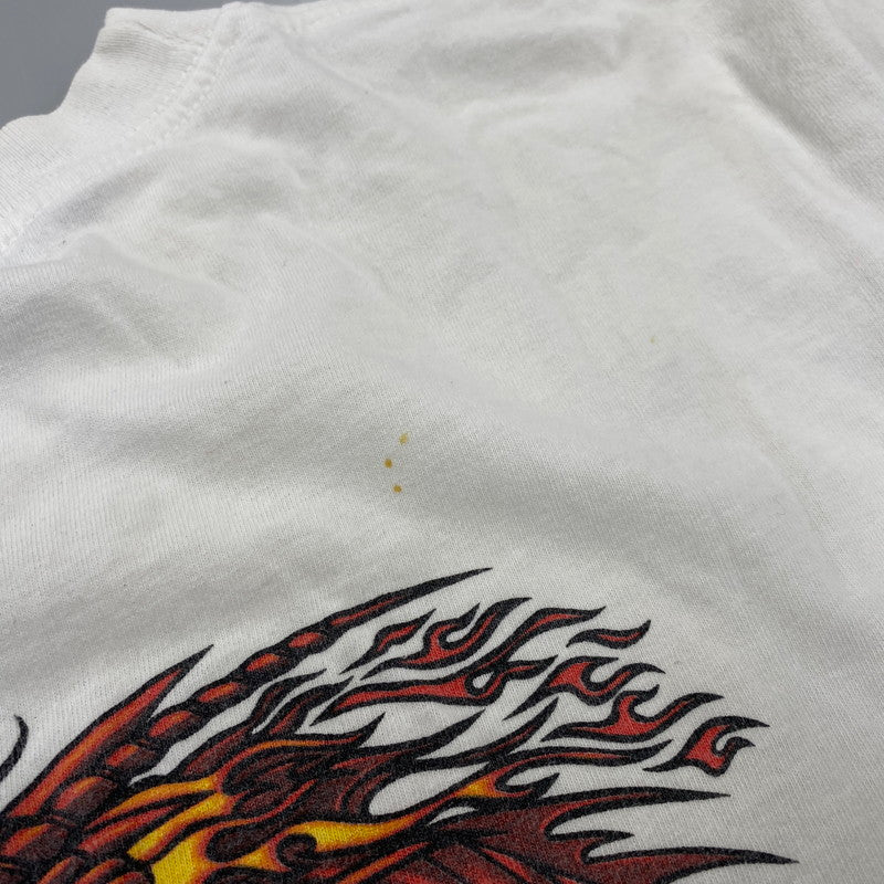 【中古品】【メンズ】 RUSTY ラスティ メキシコ製 90-00S DRAGON SS TEE ドラゴン ショートスリーブ Tシャツ トップス 半袖 146-260923-cs-10-izu サイズ：M カラー：ホワイト 万代Net店