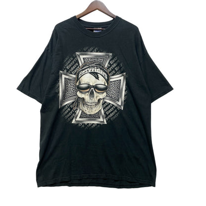 【中古品】【メンズ】 HANES ヘインズ EASYRIDERS SS TEE イージーライダーズ ショートスリーブ Tシャツ トップス 146-260922-kh-14-izu サイズ：XL カラー：ブラック系 万代Net店