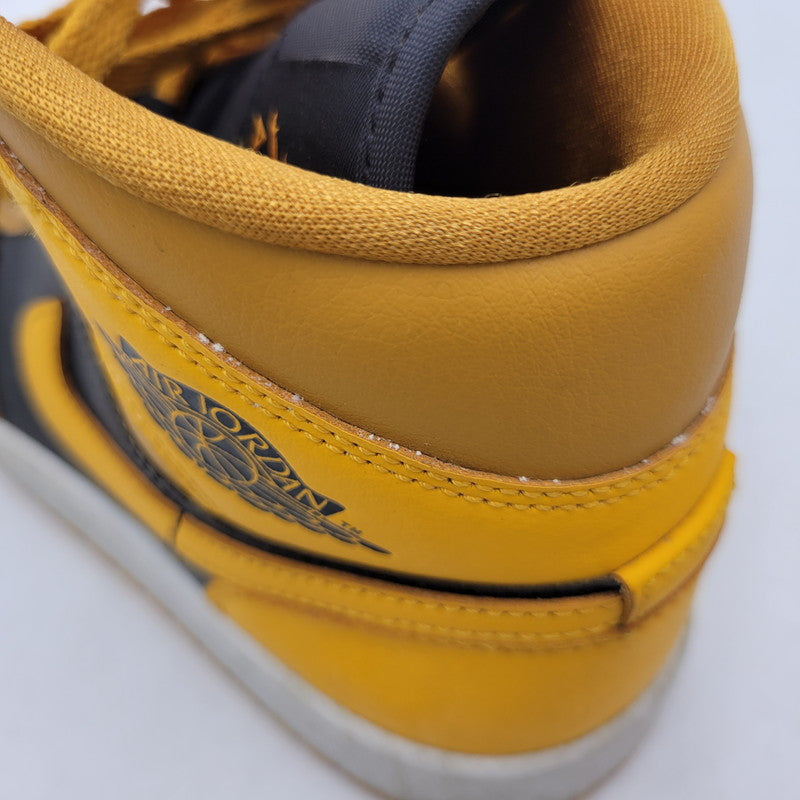 【中古品】【レディース】 NIKE ナイキ WMNS AIR JORDAN 1 MID BQ6472-700 ウィメンズ エア ジョーダン 1 ミッド スニーカー 靴 166-260921-as-23-izu サイズ：23.5cm カラー：UNIVERSITY GOLD/BLACK-WHITE 万代Net店